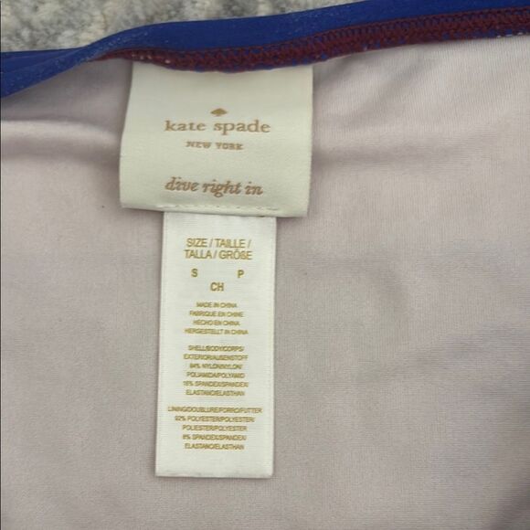 Multicolor Striped Bikini Bottom, Kate Spade, size Small - Picture 3 of 8